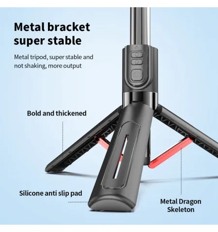 C10 Handheld Phone Stabilizer Gimbal AI Face Tracking Vlog Live Streaming Selfie Stick