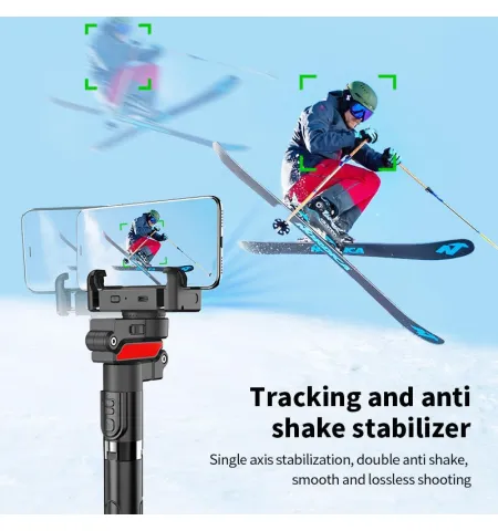 C10 Handheld Phone Stabilizer Gimbal AI Face Tracking Vlog Live Streaming Selfie Stick