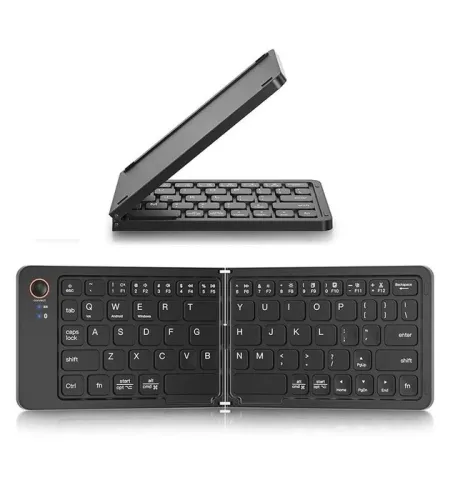 HB028 Foldable Slim Bluetooth Keyboard Type C Rechargeable