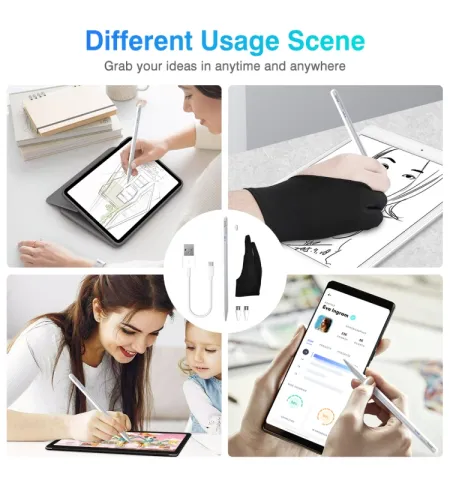 BP16AP Bluetooth Rechargeable iOS Stylus Pen Pencil With Palm Rejection