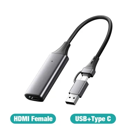 HDMI To 2 In 1 Video Capture Card Type C USB