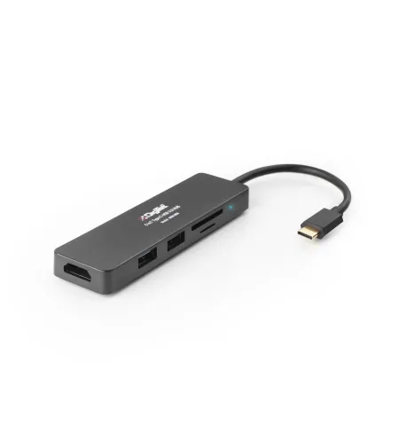Digitek DUH 005 5 In 1 Type-C USB Hub With HDMI, USB, SD/TF Card Reader