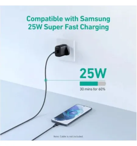 AUKEY PA R1P Swift 30W Nano Wall Charger With PPS Samsung Super Fast Charging