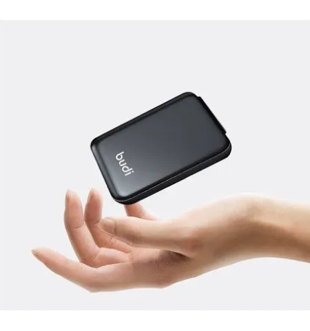BUDI 5000mAh Power Bank Multi Functional Box Multi Cable 6 types SIM Kit