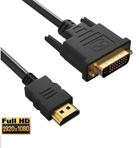 HDMI To DVI Cable 24-PinFull HD 1080p 1.5Meter Length