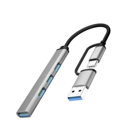 2 In 1 USB And C Hub Multiport Adapter