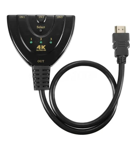 3 Port HDMI Switcher 3 In 1 Out HDMI Splitter Hub