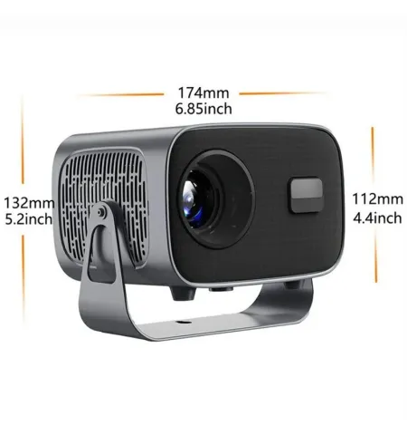 A10 HD Mini Portable Projector With Electric Focus Adjustment For Home Entertainment