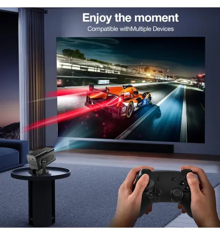 HY320 Android 2 In 1 Gaming Projector 2+32GB Android 14 1080P FHD 4K Support