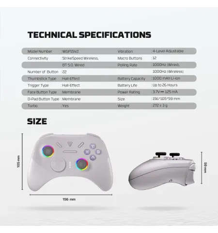 Fantech WGP15 V2 EOS PRO II Gamepad Multi Platform Wireless Controller