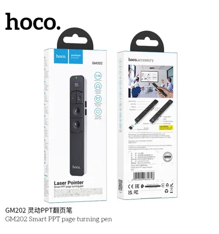 Hoco GM202 Laser Pointer Smart PPT Page Turning Pen Presenter