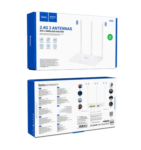 Hoco HI30 2.4G Three Antennas WiFi 4 Wireless Router