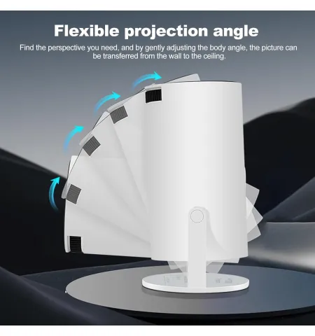 HY300 Mini Projector Android 11 WiFi6 Auto Correction Rotatable For Phone Laptop