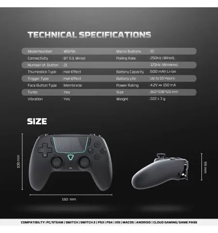 Fantech WGP16 Nova II Wireless Controller