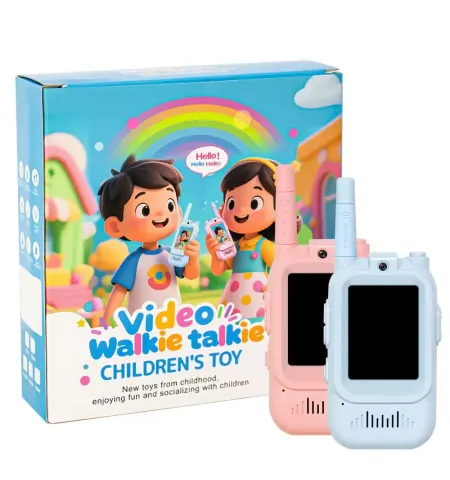 HD Video Walkie Talkie For Kids 2-Pack Rechargeable Two-Way Intercom with Camera
