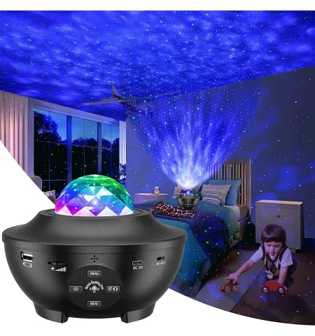 Night Light Projector 3 in 1 Galaxy Projector Star Projector w/LED Nebula Cloud