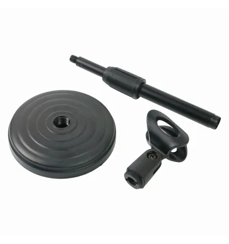 Extendable Adjustable Table Desktop Microphone Stand Holder With Heavy Base Mic Clip