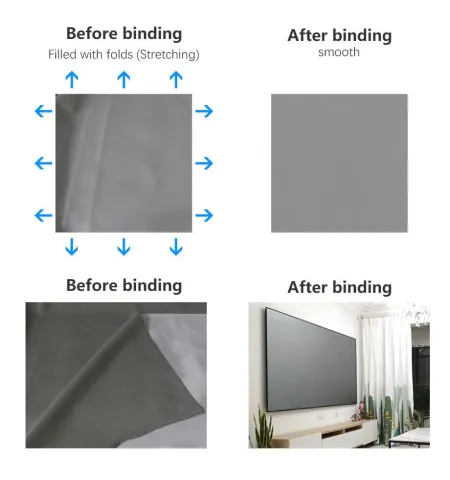 100 Inch Anti-Light Foldable Projector Screen 16:9 HD For Home, Office & Classroom