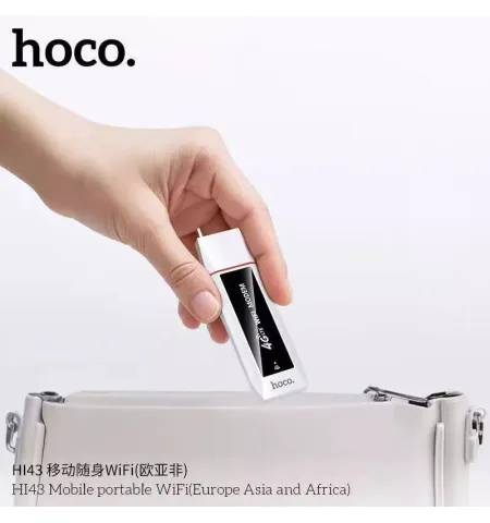 HOCO HI43 Pocket WiFi Hotspot 4G LTE WiFi6 – High-Speed USB Modem For PC, Notebook And EV Cars