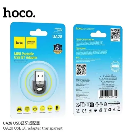 HOCO UA28 Bluetooth Receiver USB Bluetooth V5.1 Portable Adapter
