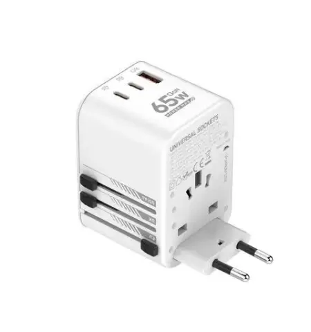 LDNIO Z6 Universal Travel Adapter Gan Charger 65 Watt