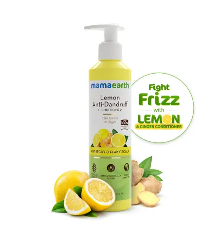 Mamaearth Lemon Anti Dandruff Conditioner With Lemon & Ginger For Soft & Smooth Hair