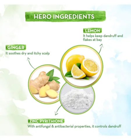 Mamaearth Lemon Anti Dandruff Conditioner With Lemon & Ginger For Soft & Smooth Hair