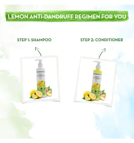 Mamaearth Lemon Anti Dandruff Conditioner With Lemon & Ginger For Soft & Smooth Hair