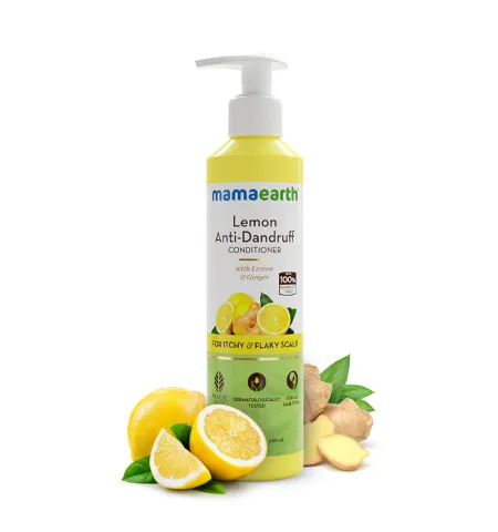 Mamaearth Lemon Anti Dandruff Conditioner With Lemon & Ginger For Soft & Smooth Hair