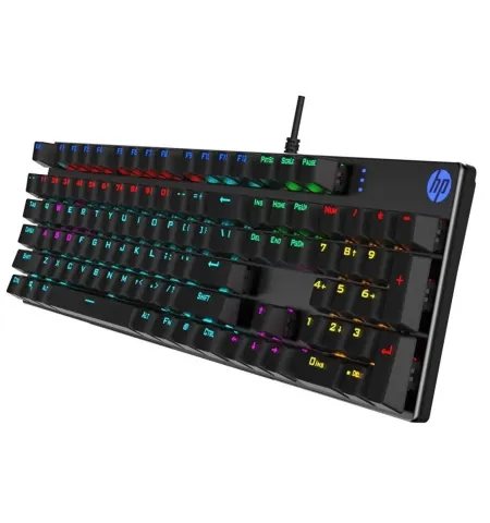 HP GK400F Mechanical Keyboard With RGB Backlit Blue Switch Gaming Keyboard