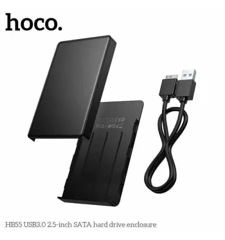 HOCO HB55 2.5″ SATA to USB 3.0 Hard Drive Enclosure (6TB Support, 5Gbps High Speed)