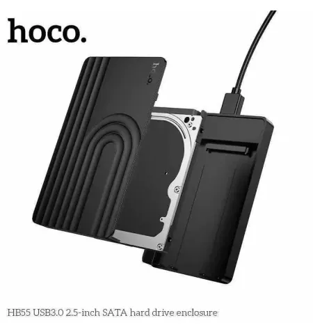 HOCO HB55 2.5″ SATA to USB 3.0 Hard Drive Enclosure (6TB Support, 5Gbps High Speed)