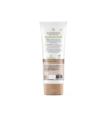 Mamaearth Rice Face Wash With Rice Water & Niacinamide For Glass Skin 100ml| Hydrated, Even SkinTone