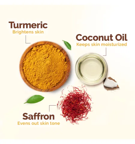 Mamaearth Ubtan Natural Glow Face Wash With Turmeric & Saffron For Tan Removal