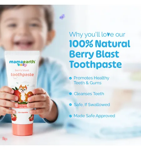 Mamaearth 100% Natural Berry Blast Kids Toothpaste