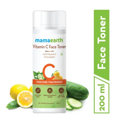 Mamaearth Vitamin C Face Toner with Witch Hazel for Pore Tightening and All Skin Types