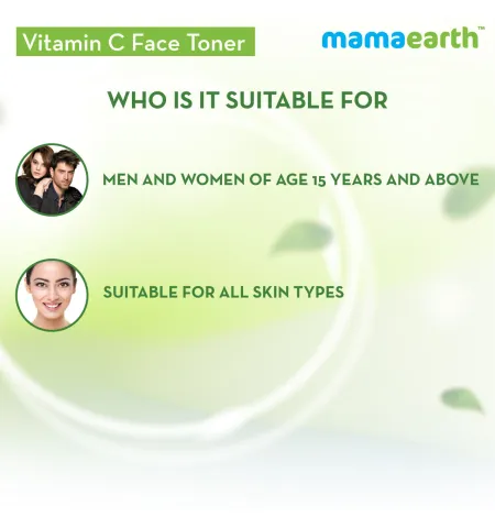 Mamaearth Vitamin C Face Toner with Witch Hazel for Pore Tightening and All Skin Types
