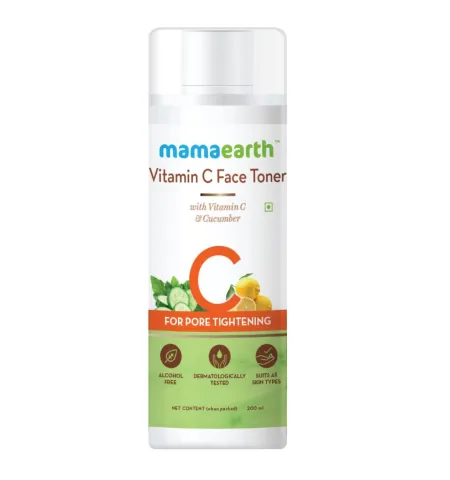 Mamaearth Vitamin C Face Toner with Witch Hazel for Pore Tightening and All Skin Types