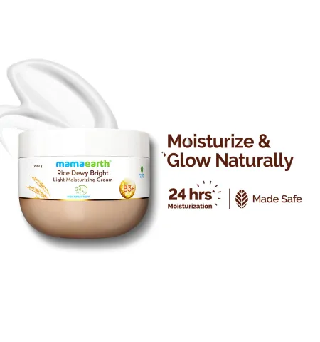 Mamaearth Rice Dewy Bright Light Moisturizing Cream