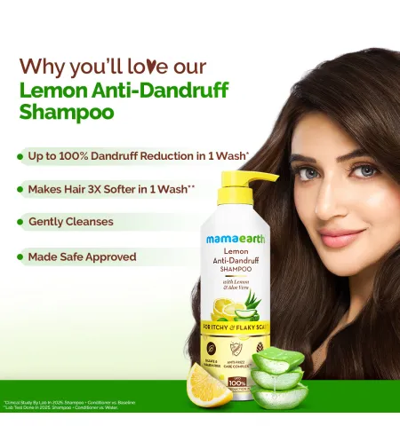 Mamaearth Lemon Anti-Dandruff Shampoo