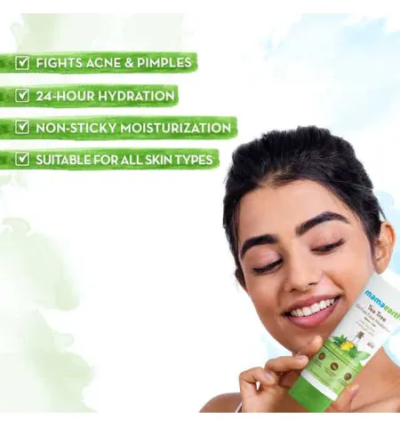 Mamaearth Tea Tree Oil-Free Moisturizer For Face For Oily Skin With Tea Tree & Salicylic Acid