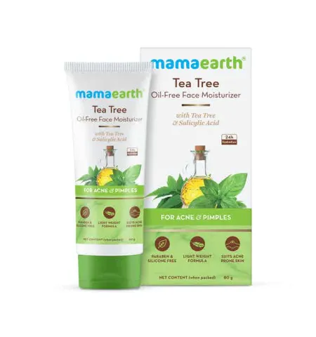 Mamaearth Tea Tree Oil-Free Moisturizer For Face For Oily Skin With Tea Tree & Salicylic Acid