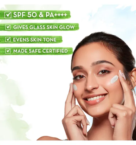 Mamaearth Rice Water Dewy Sunscreen SPF 50 for Tan Protection