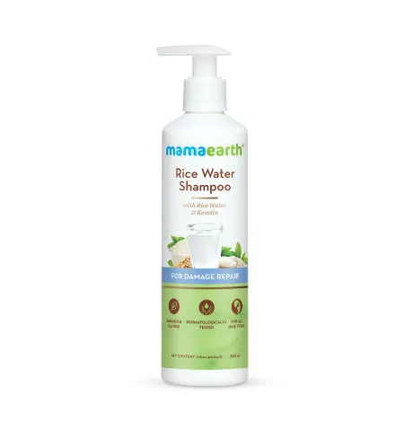Mamaearth Rice Water Shampoo With Rice Water And Keratin