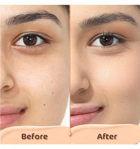 Mamaearth Glow Serum Foundation with Vitamin C & Turmeric for 12-Hour Long Stay - 01 Ivory Glow