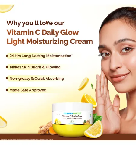 Mamaearth Vitamin C Daily Glow Light Moisturizing Cream