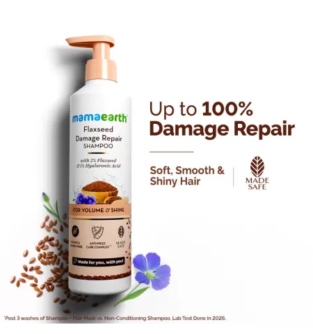Mamaearth Flaxseed Damage Repair Shampoo