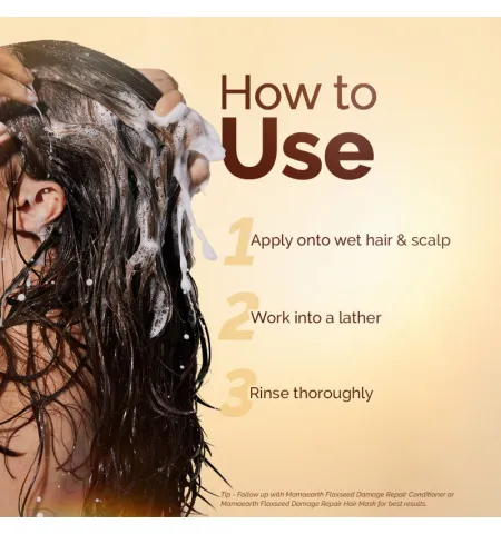 Mamaearth Flaxseed Damage Repair Shampoo