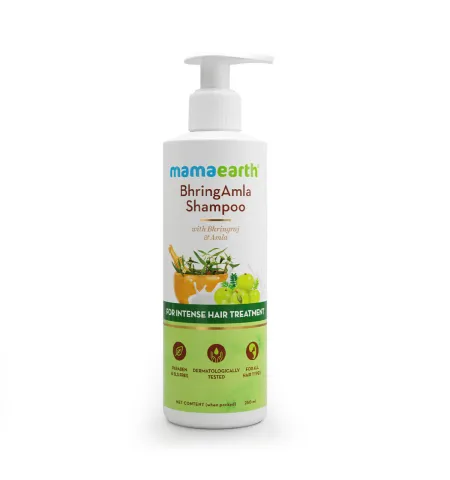 Mamaearth BhringAmla Shampoo with Bhringraj & Amla for Intense Hair Treatment