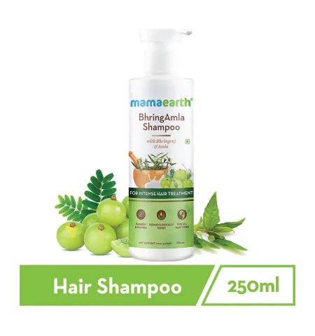 Mamaearth BhringAmla Shampoo with Bhringraj & Amla for Intense Hair Treatment